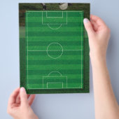 サッカーフィールドのチラシ チラシ (手)