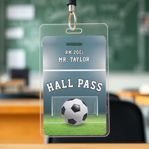 サッカーフィールドサッカーコーチジムクラスホールパス バッジ