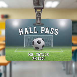 サッカーフィールドサッカーコーチジムクラスホールパス バッジ