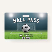 サッカーフィールドサッカーコーチジムクラスホールパス バッジ (正面)