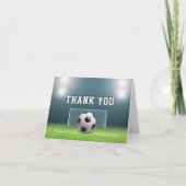 サッカーフィールドサッカースポーツ サンキューカード (正面)