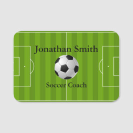 サッカーフィールドボールデザイン名タグ 名札