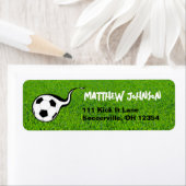 サッカーフィールド差出人住所ラベルスポーツ ラベル (インサイチュ)