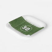 サッカーフィールド50th誕生日パーティー50ヤード線 ペーパープレート (傾斜あり)