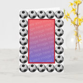 サッカーフォトカード カード (黄色い花)