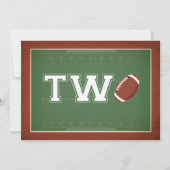 サッカーフォト2歳誕生日 招待状 (裏面)