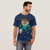 サッカーフクロウ – Bird T-Shirt Tシャツ (正面フル)