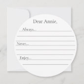 サッカーフットボル卒業ゲストブックアドバイスカード 案内状 (裏面)