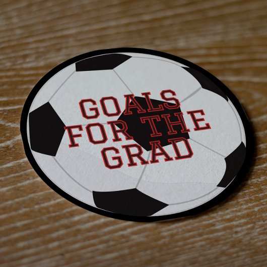 サッカーフットボル卒業ゲストブックアドバイスカード 案内状