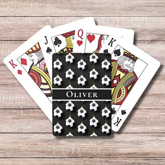 サッカーフットボールのクリスマスの休日の装飾名 トランプ