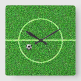 サッカーフットボールのフィールドボール – 壁時計