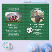 サッカーフットボールの観覧順序 チラシ (シングル)