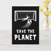 サッカーフットボールアースデイ 地球を救おう カード (黄色い花)