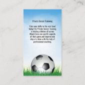 サッカーフットボールコーチビジネスカード 名刺 (裏面)