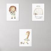 サッカーフットボールプレーヤー、キッズカスタム文字名 (正面)