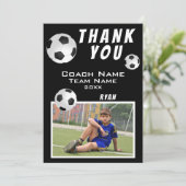 サッカーフットボールボールスポーツ ありがとう コーチ  サンキューカード (スタンド正面)