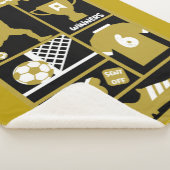 サッカーフットボール シェルパブランケット (3/4)