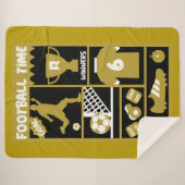 サッカーフットボール シェルパブランケット (正面(横))