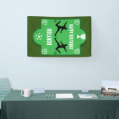 サッカーフットボール バースデー バナー 横断幕 (トレードショー)