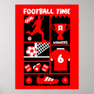 サッカーフットボール ポスター