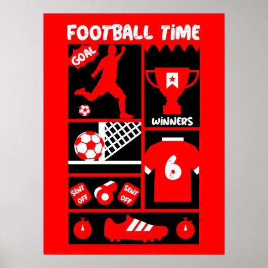 サッカーフットボール ポスター (正面)