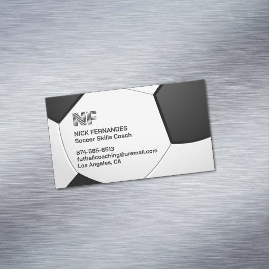 サッカーフットボール マグネット名刺 (インサイチュ)