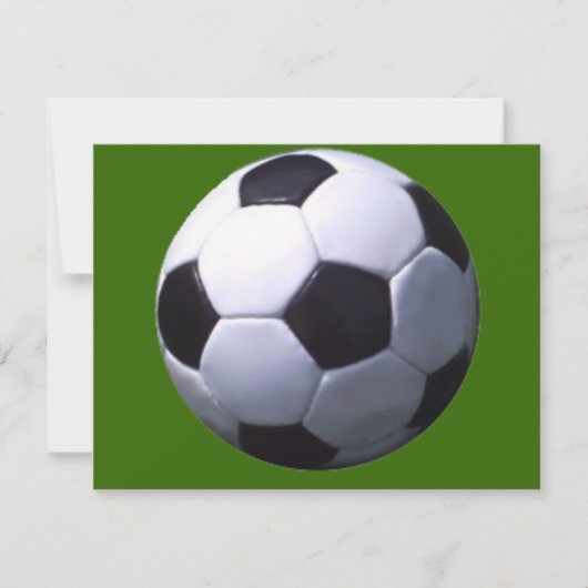 サッカーフットボール 招待状 (正面)