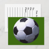 サッカーフットボール 招待状 (正面/裏面)