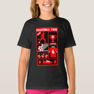 サッカーフットボール Tシャツ