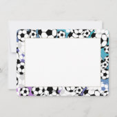 サッカーフラットカード 招待状 (正面)