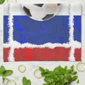 サッカーフランスの キッチンタオル (折り畳み)