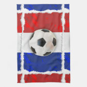 サッカーフランスの キッチンタオル (縦)