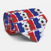 サッカーフランスの ネクタイ (ロール)