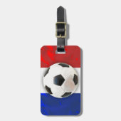 サッカーフランスの ラゲッジタグ (正面縦)