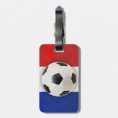 サッカーフランスの ラゲッジタグ (裏面縦)