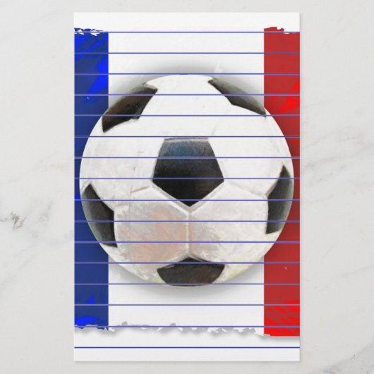 サッカーフランスの 便箋 (正面)