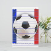 サッカーフランスの 便箋 (スタンド正面)