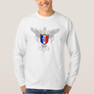 サッカーフランスの(紋章の)フラ・ダ・リフフランスのラグ Tシャツ