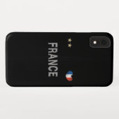 サッカーフランスサッカーファンシャツハート Case-Mate iPhoneケース (裏面(横))