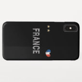 サッカーフランスサッカーファンシャツハート Case-Mate iPhoneケース (裏面(横))