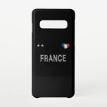サッカーフランスサッカーファンシャツハート SAMSUNG GALAXY S10ケース<br><div class="desc">フランス国立サッカーファンシャツ。私のハートビートはサッカーフランスのチームのために。サッカー素晴らしファン向けギフトフランスのアイディア。あなたの次のサッカーの試合に最適な試合。</div>