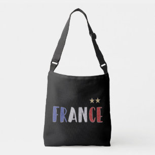 サッカーフランスサッカーファンシャツフランスの国旗 クロスボディバッグ