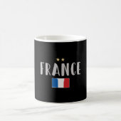 サッカーフランスサッカーファンシャツフランスの国旗 コーヒーマグカップ (中央)