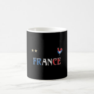 サッカーフランスサッカーファンシャツフランスの国旗 コーヒーマグカップ
