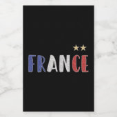 サッカーフランスサッカーファンシャツフランスの国旗 フードラベル (シングルラベル)