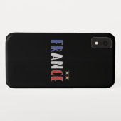 サッカーフランスサッカーファンシャツフランスの国旗 Case-Mate iPhoneケース (裏面(横))
