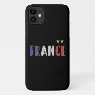 サッカーフランスサッカーファンシャツフランスの国旗 iPhone 11 ケース