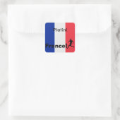 サッカーフランス、カスタマイズ可能 スクエアシール (バッグ)