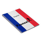 サッカーフランス、カスタマイズ可能 ノートブック (右側)