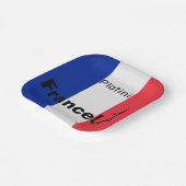 サッカーフランス、カスタマイズ可能 ペーパープレート (傾斜あり)